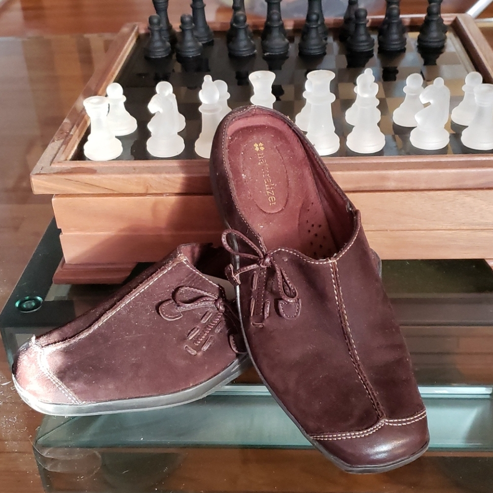 Naturalizer suede mules